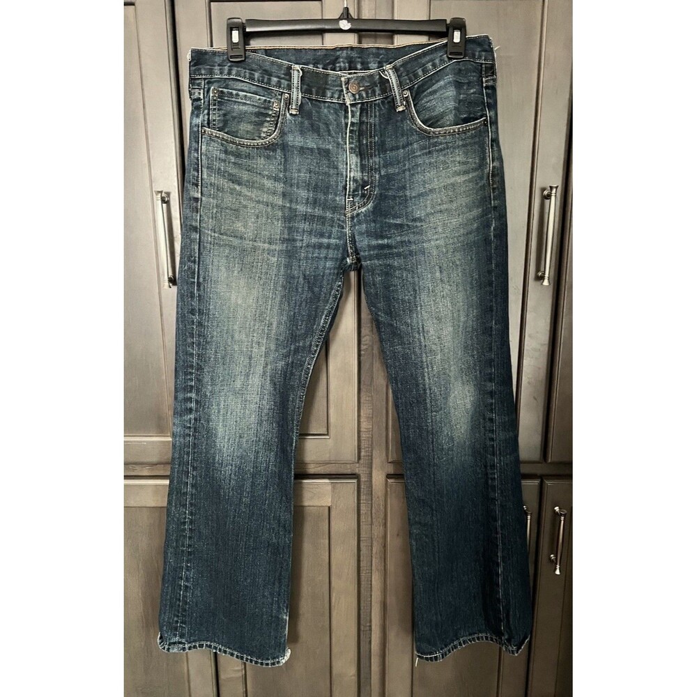 Levi’s 527 Denim Jeans Men’s 36x30 Slim Bootcut Blue Dark Wash